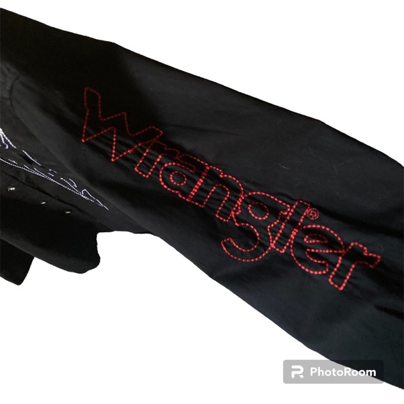 Wrangler PBR Professional Bull Riding Embroidered Black Button Up Western Shirt - Picture 4 of 5